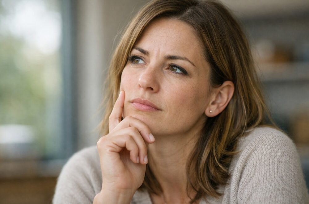 kvinde som overvejer